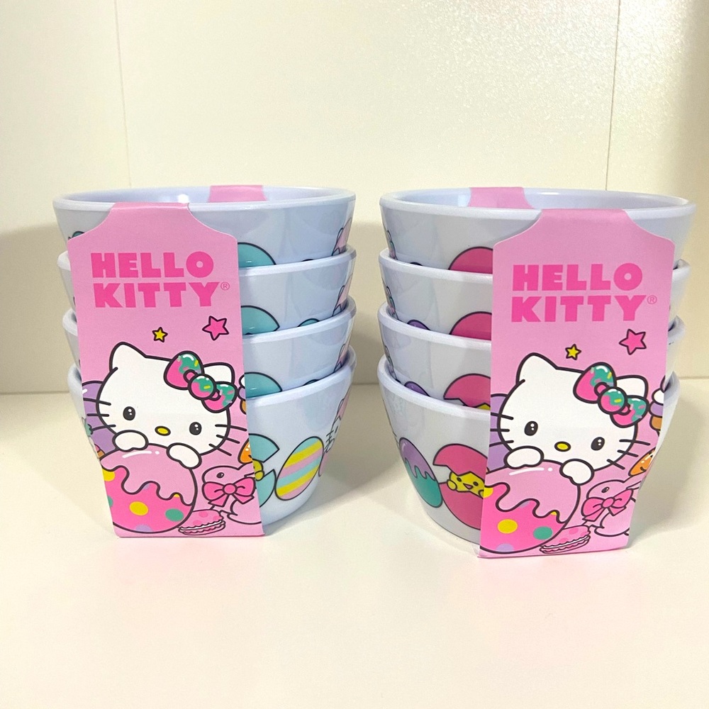 Hello kitty 4 mini bowls set NEW